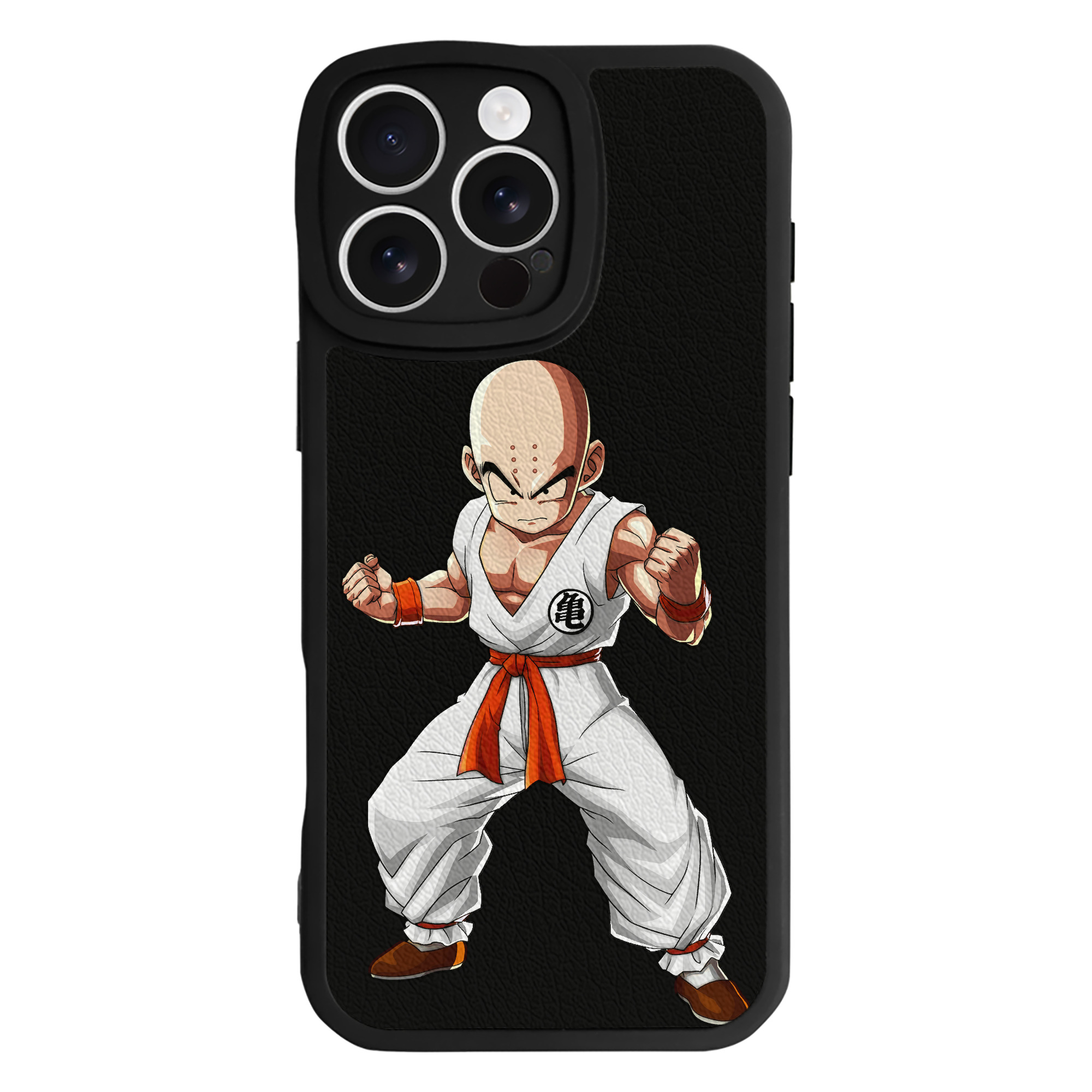 （画像用） ドラゴンボール クリリン DRAGON BALL krillin 【iPhone 16シリーズ対応】シリコンスマホケース（レザー調） 材質：シリコン
